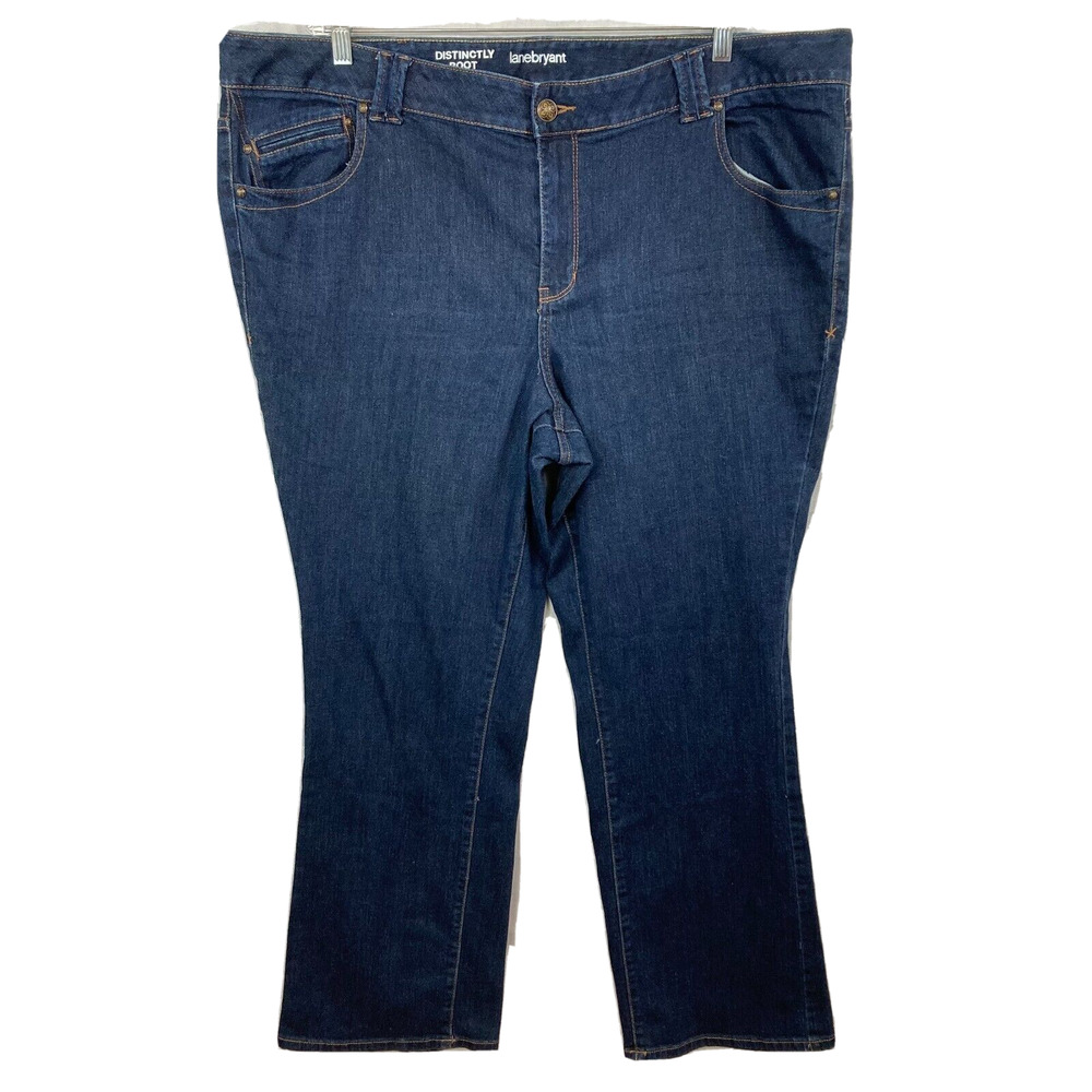 Lane Bryant Jeans Womens Sz‎ 26 Blue Denim Distinctly Boot Cut Stretch Average